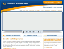 Tablet Screenshot of connectscaffolding.co.uk